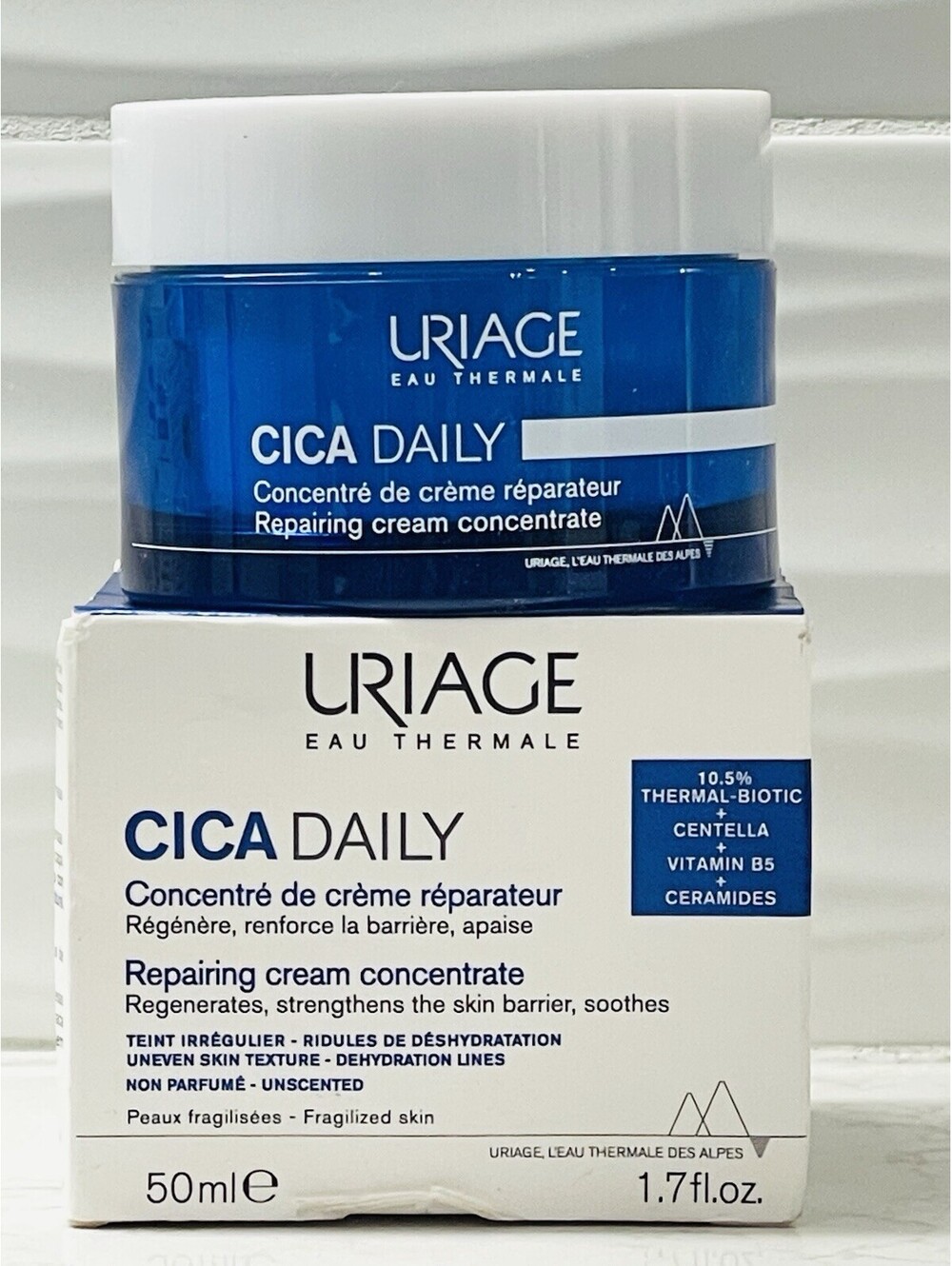 Uriage Cica Daily Repairing Cream Concentrate 50ml Face Moisturizer-Dry Skin-NEW